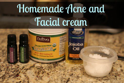 homemade facial cream acne 