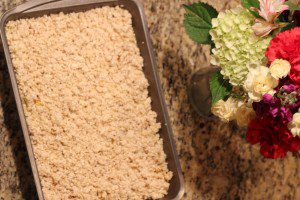 low sugar gluten free peach crisp nut free