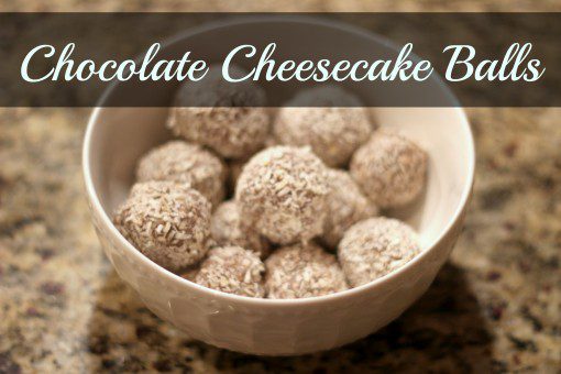 chocolate cheesecake balls