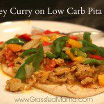 low Carb turkey curry wraps