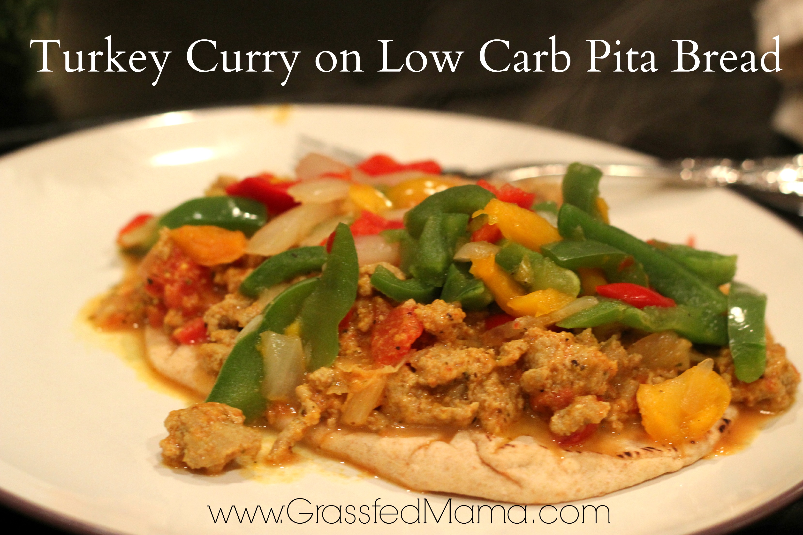 low Carb turkey curry wraps