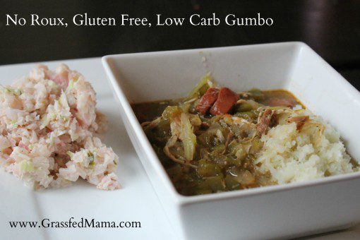 low carb potato salad, radish salad, low carb gumbo