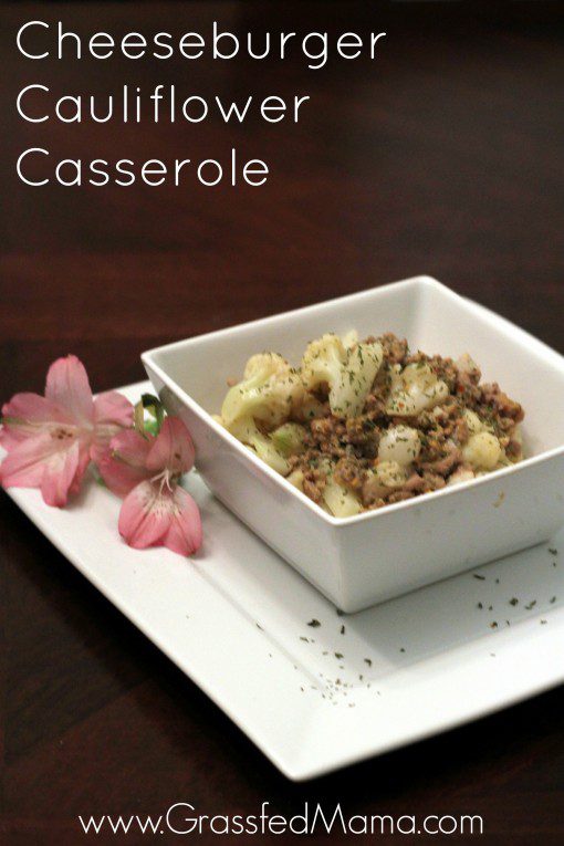 cheeseburger cauliflower casserole main