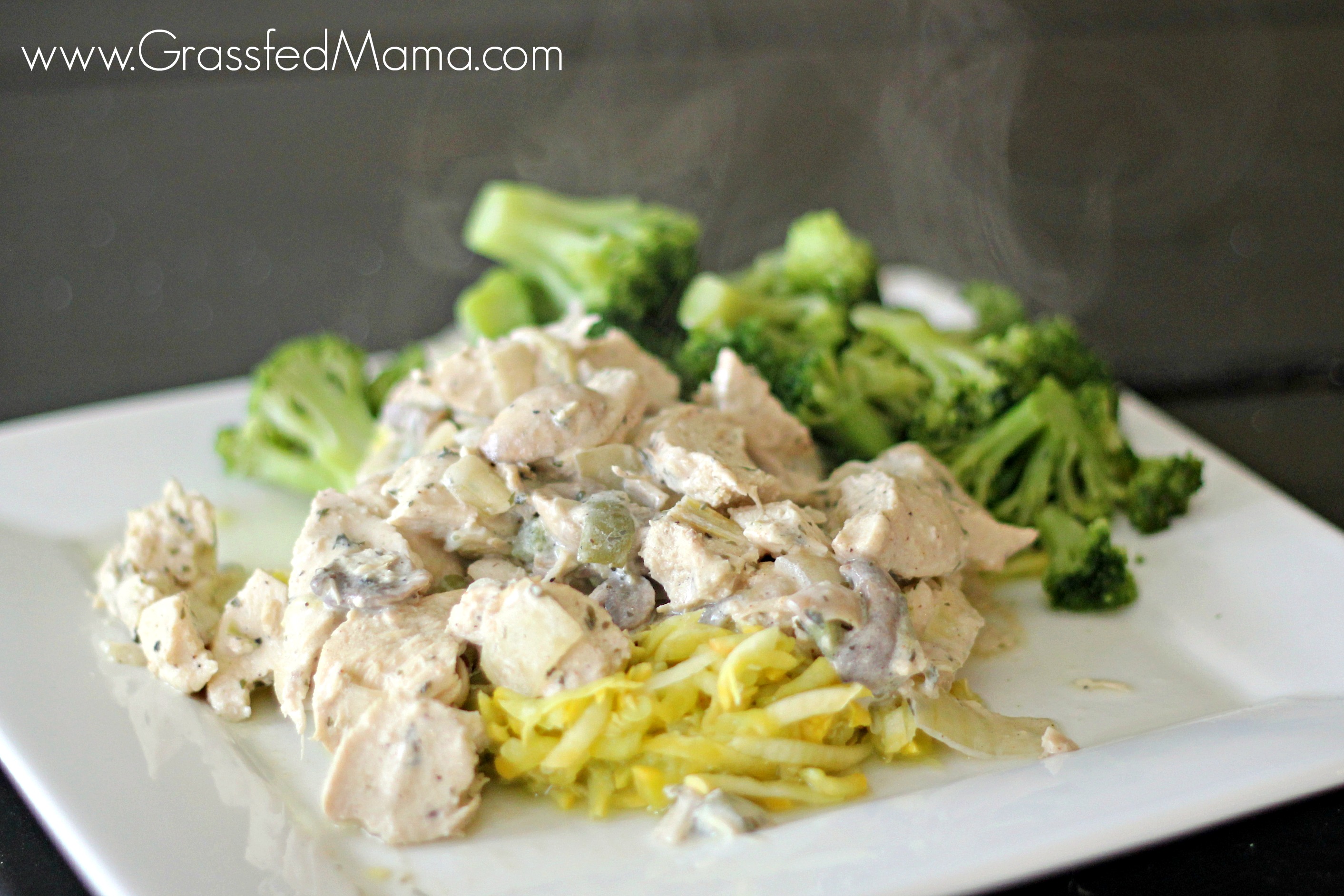 Healthy chicken a la king