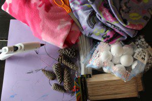 Olympic Pinecone Skier Craft Supplies