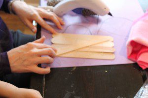 Popsicle sticks craft 