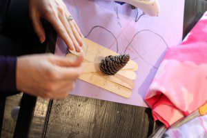 Winter Olympic Pinecone Craft