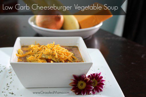 Low Carb Cheeseburger Vegetable Soup