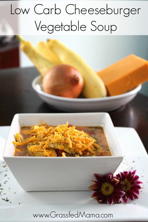 Low Carb Cheeseburger Vegetable Soup