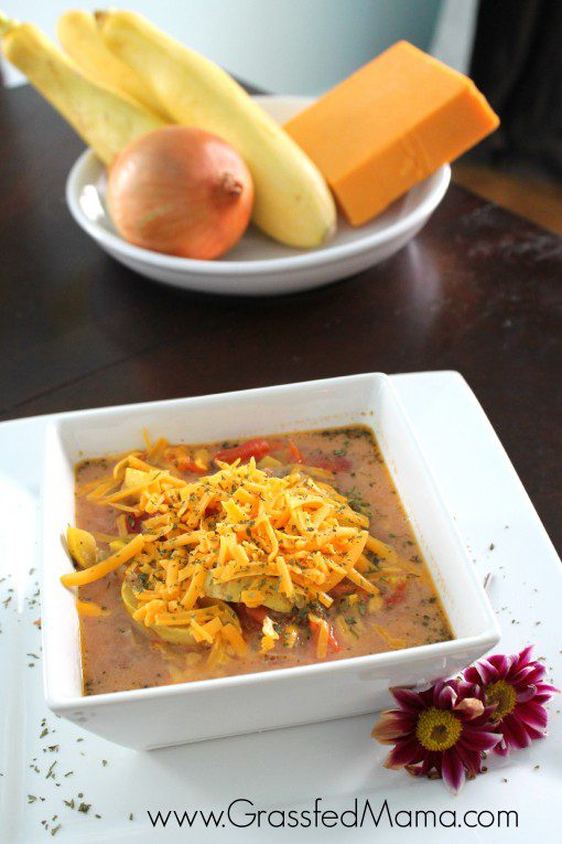 Low Carb Cheeseburger Vegetable Soup