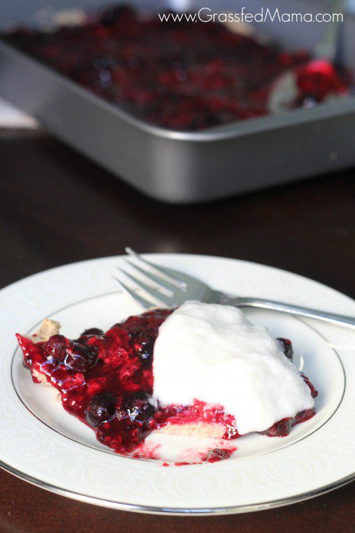 Berry Bliss Bars Crust cooked berries