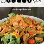low carb baked chicken fajita salad