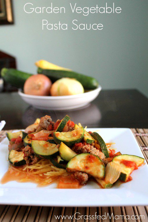 Garden Vegetable Spaghetti Sauce Recipe