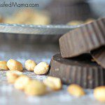 Homemade dark chocolate peanut clusters