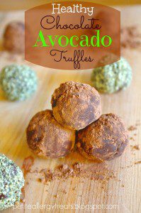 healthy chocolate avocado truffles