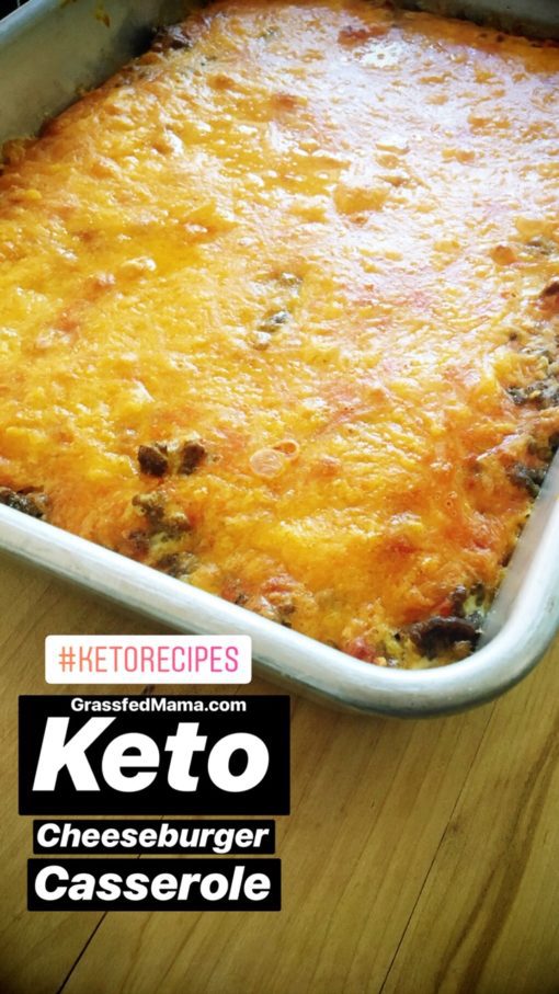 Keto Cheeseburger Casserole