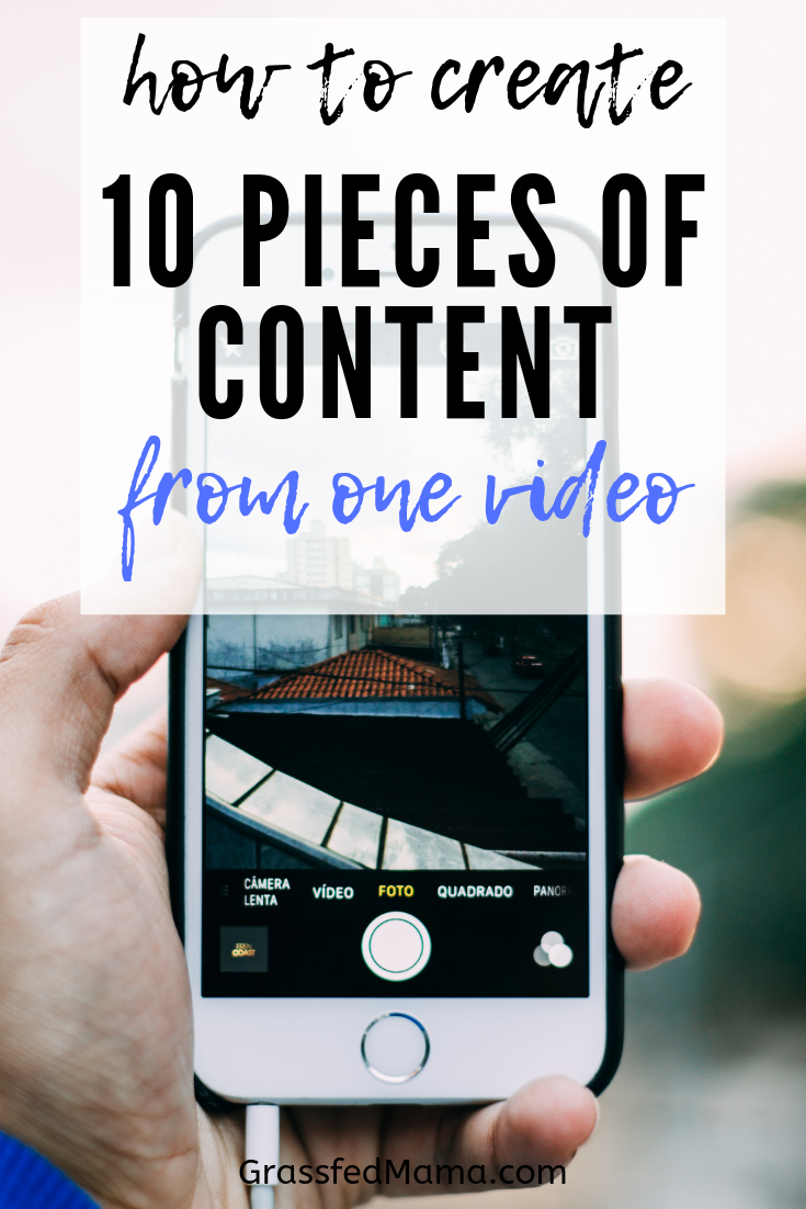 How to create 10 pieces of content from one video