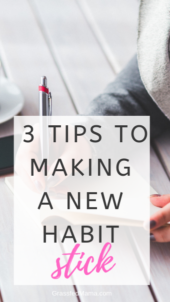 3 TIPS TO MAKE A NEW HABIT STICK