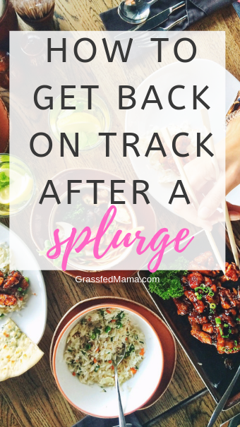 How to Get Back On Track After A Splurge
