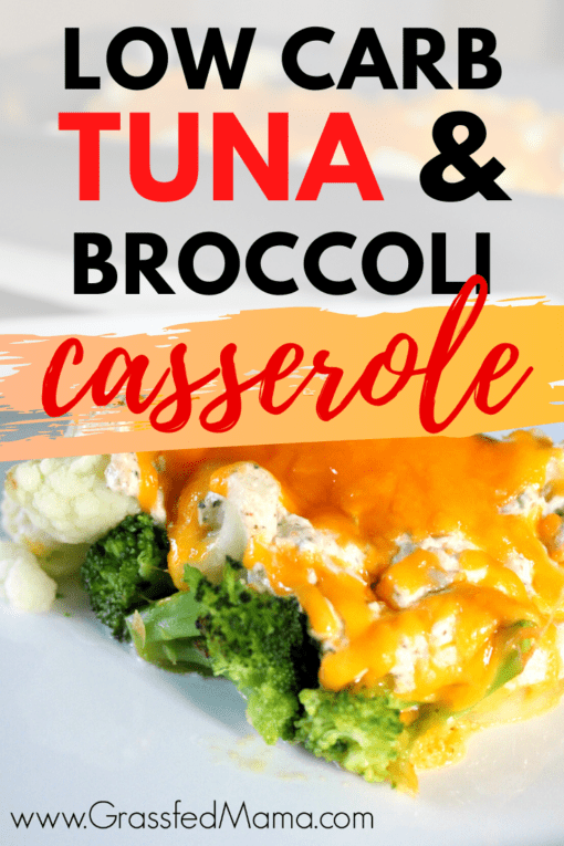 Low Carb Broccoli Tuna Casserole Bake Grassfed Mama