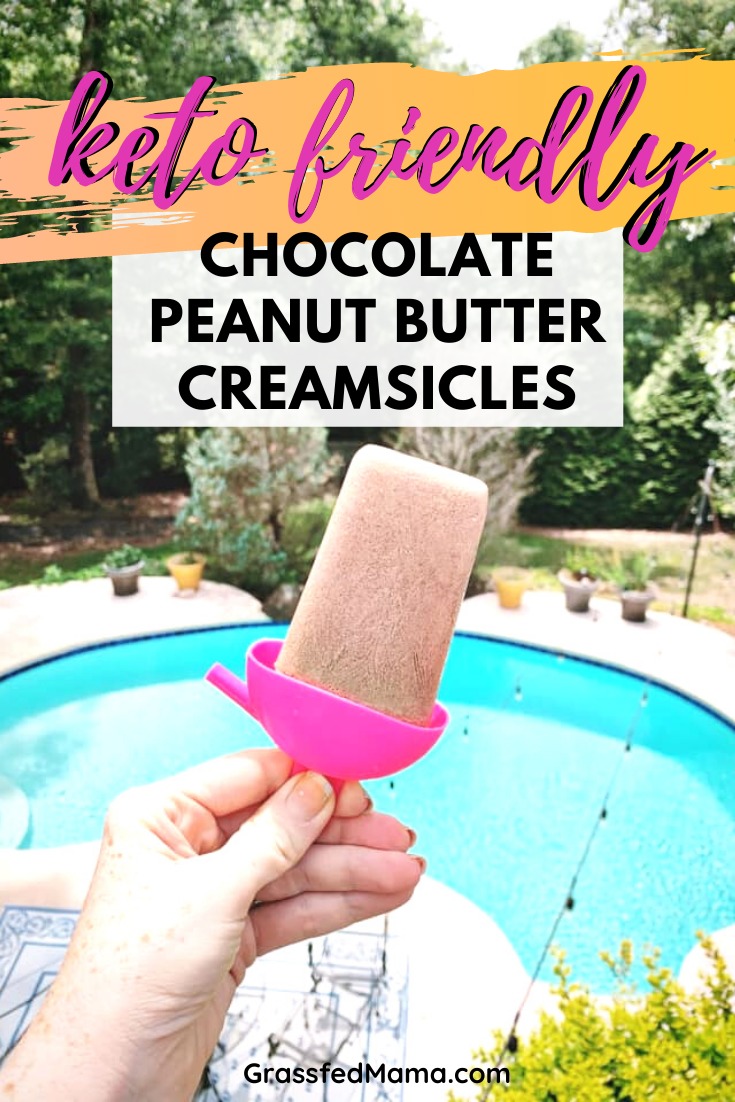 Keto Friendly Chocolate Peanut Butter Creamsicles