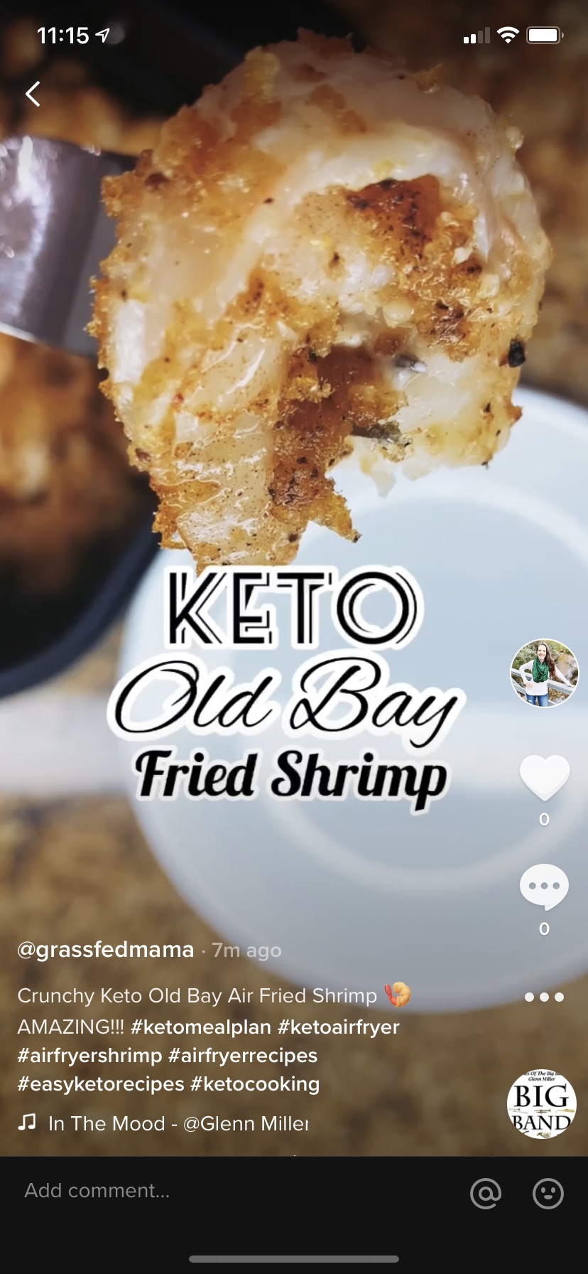 Keto Old Bay Air Fried Shrimp